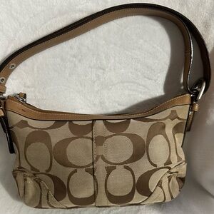 Coach Tan Leather Label